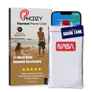 PHOOZY Thermal Phone Case - Apollo Series: SPACE Edition Cell Phone Pouch Prevents Overheating from Sun Exposure, Extends Battery Life, Provides Drop Protection and Floats in Water