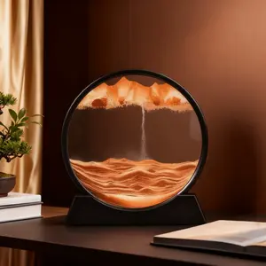 fine sand slowly flowing and piling up layers of mountains, with a sense of healing atmosphere. It is not only a desktop decoration, but also an decompression small object. New Year, graduation season, Christmas gifts are the first choice, Sand Art