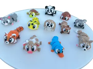 Bright Eyed 3D Printed Articulating Flexi Fidget - Unique Designs for Fun and Engagement - Bright Eyed Collection - Decorative Ornaments with Movable Features