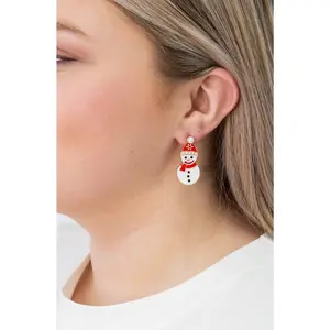 Snowman Earrings