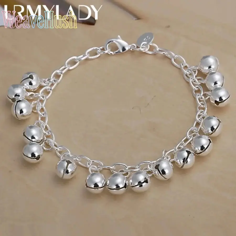 Women's 2026 Elegant 925 Sterling Silver Adjustable Link Bracelet with Pendant - High-Polished Fine Jewelry, Ideal for Weddings, Premium Daily Dressy Gift