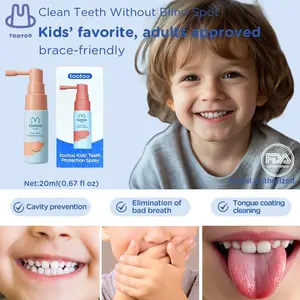 tootoo 2 pieces Toddler Mouth Spray Kids Oral Care: FDA Approved, Fluoride-Free, Enamel Repair 20ml