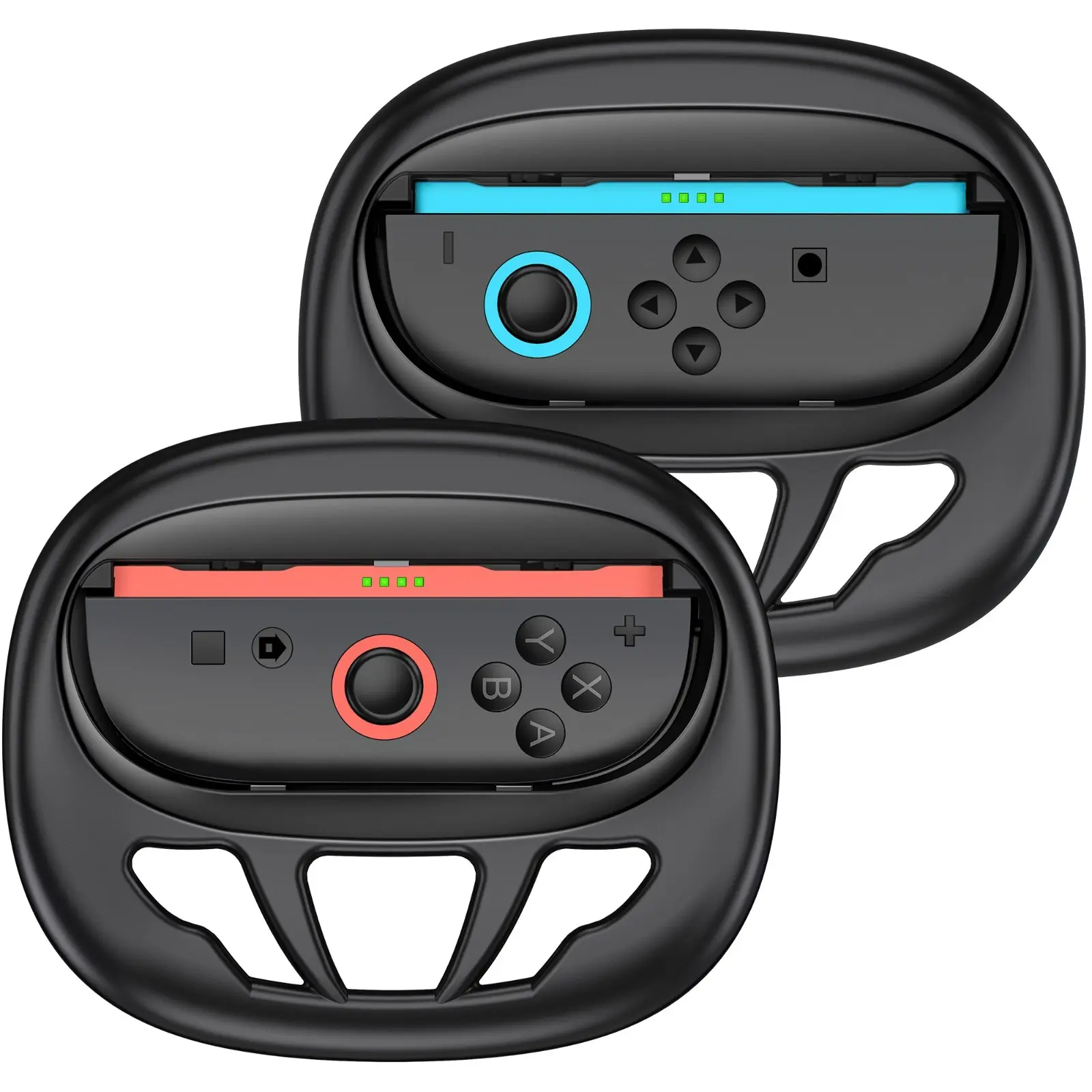 2 Pack Steering Wheel For Switch 2 Joy-Con Steering Wheel Accessory Pair of Gaming Wheels Controller