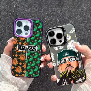 Feid Nitro Jam Ferxxo Phone Case For IPhone 17 16 15 14 13 12 11 Pro Max Plus Mini IMD Color Silver Shell