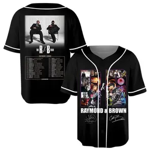 Inspired Baseball Jersey, Hip Hop Concert Outfit, Stylish Button Up Jersey, Music Fan Apparel for Men and Women