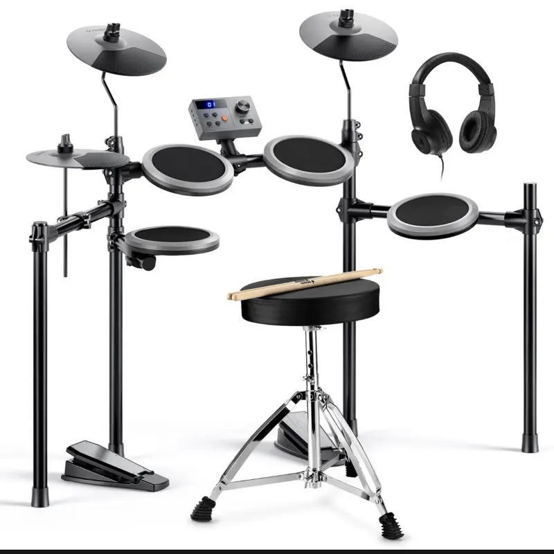Donner DED-70 Electric Drum Set With Throne Headphones Melodics Cubase Lesson $316.35 $253.08 Buy It Now