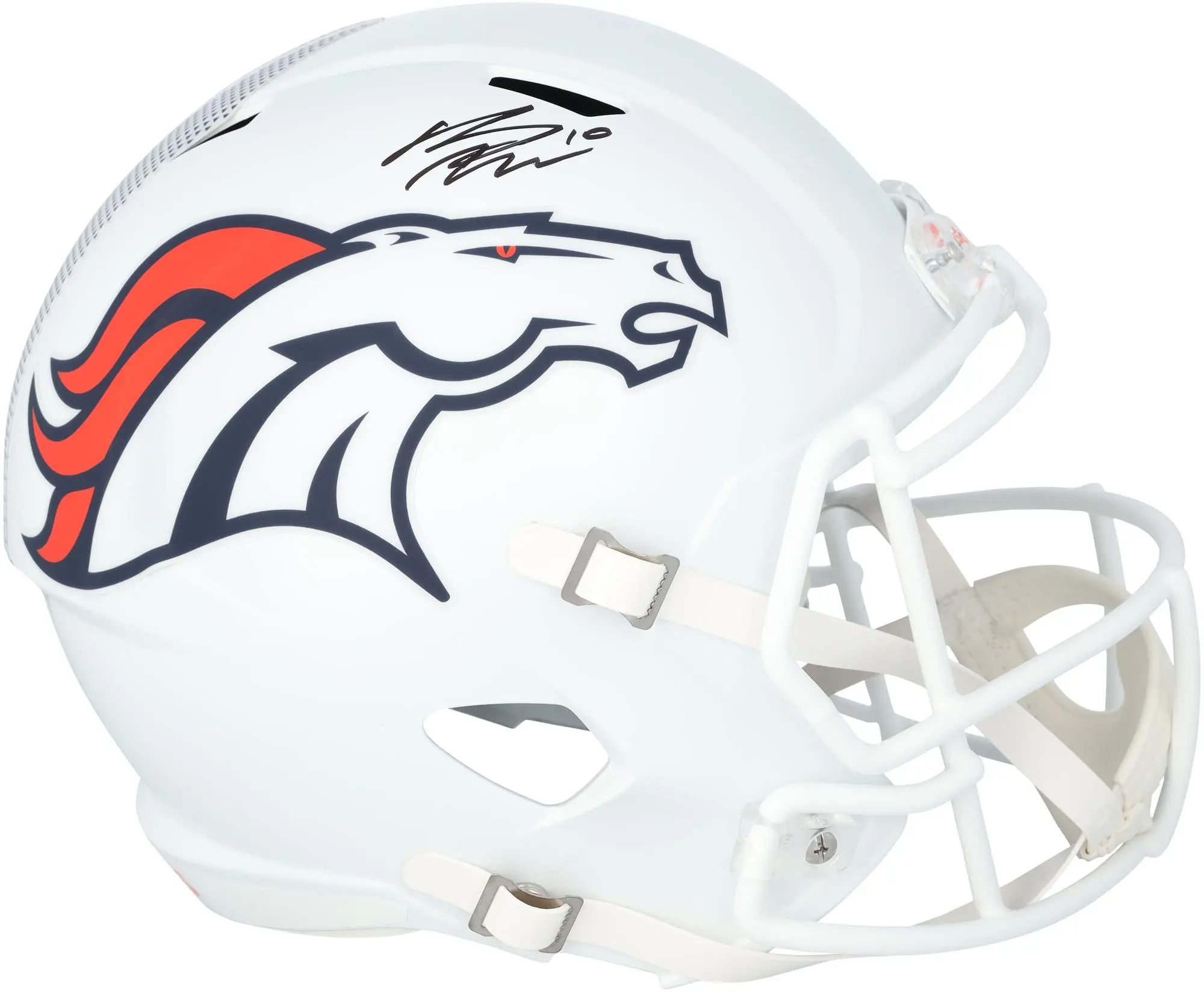 Bo Nix Denver Broncos Autographed Riddell 2024 Alternate Speed Replica Helmet - Fanatics Authentic Certified