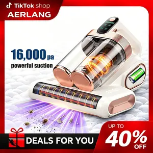 XIAOLANG Bed Mattress Vacuum Cleaner Cordless 16Kpa Handheld Vacuum, Vacuum Cleaner with 253.7nm UV-C Light,HEPA Filter & Ultrasonic, Portable Vacuums for Sofa Bed Couch Crib Gifts for Women her Man