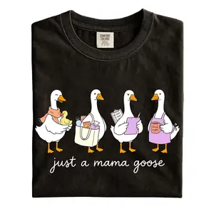 Comfort Colors Mama Goose Shirt, Funny Mom Life Tee, Cute Mother’s Day Gift, Relatable Mom Humor Graphic Tshirt, Mama Matching Outfits