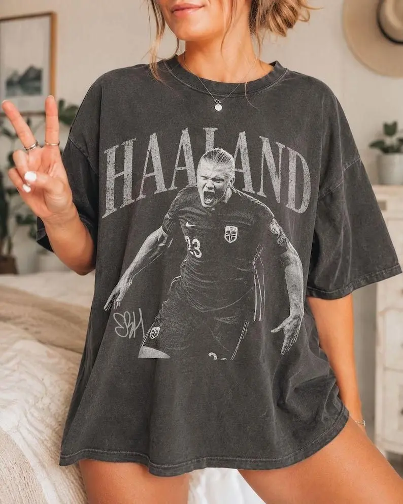 Erling Haaland Shirt, Norway Haaland Shirt, Soccer Fan Tee