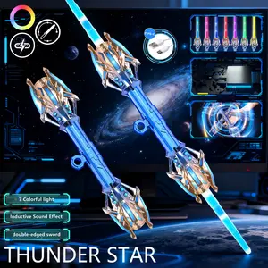 Interactive lightsaber toys-flashing lights and sounds, interactive holiday play, perfect birthday gift.