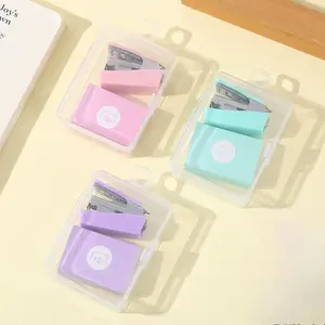 1 set of mini stapler mini school supplies kit mini office supplies kit including mini stapler, staples Office Stationery