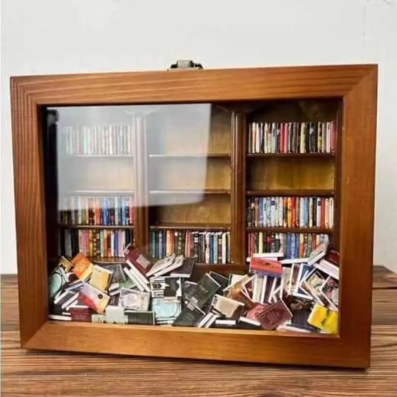 Mini Bookshelf Set, Wooden Book Shelf, Ideal for Home Decor & Organizing Books, Durable Design, Perfect Addition to Any Room, Easy Assembly, Bookshelf Rack