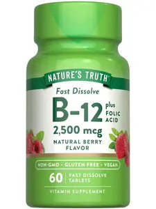 Vitamin B-12 2500 mcg with Folic Acid