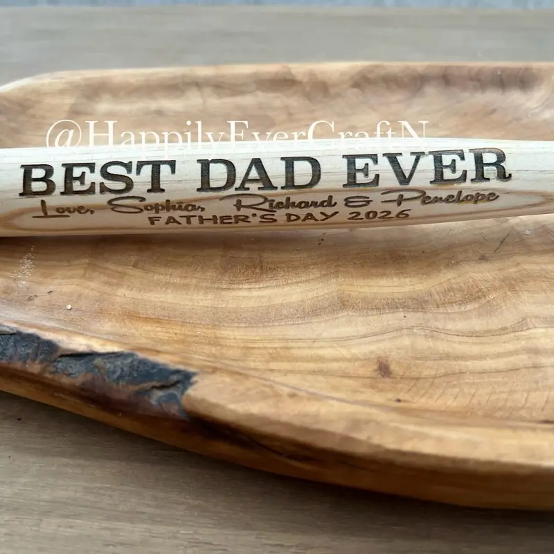Custom Engraved 18in Baseball Bat - Personalized with Names, Dates - Ideal for Gift, Memorabilia Use