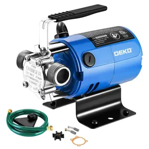DEKO 115V Portable Electric Suction Water Pump with 6FT Cable, 330 GPH Transfer Utility Pump for Home, Gardening, Ponds, Father's Day Gift, Suction Pump