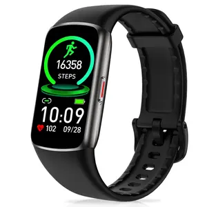 Fitness Tracker with 24/7 Heart Rate Monitor, Blood Oxygen Sleep Monitor, 123 Sports Modes, IP68 Waterproof, AMOLED HD Touch Screen, Health Pedometer for Men & Women, Android & iPhone Compatible - Wearable