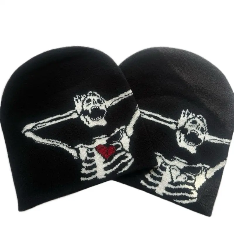 Unisex Street Style Winter Beanie, Soft Knitted Cotton, Fashion  Accessory For Everyday Wear.