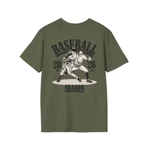 Bench'd Clothing Graphic T-shirt | Vintage Baseball Player 2026 Season Shirt