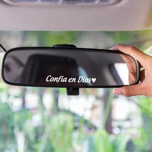 Confia en Dios Transfer Decal -  Premium Waterproof Trust in God Spanish Sticker for Car, Water Bottles & Laptop Vehicle Exterior Decoration
