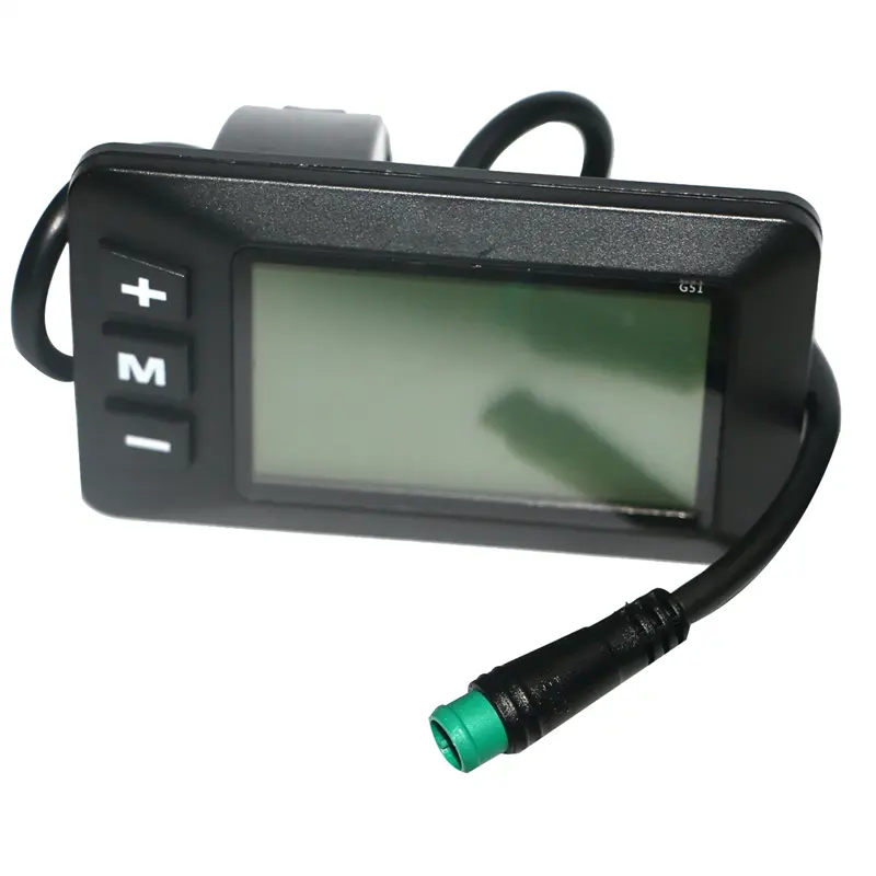 G51 LCD Control Panel for Brushless Motor E-Bikes & Scooters, Ebike Accessories, 5-Pin Water Resistant Connector, Backlit Screen, ABS Material, High Temperature Resistance, Easy Installation, Quick Operation for Safe Use