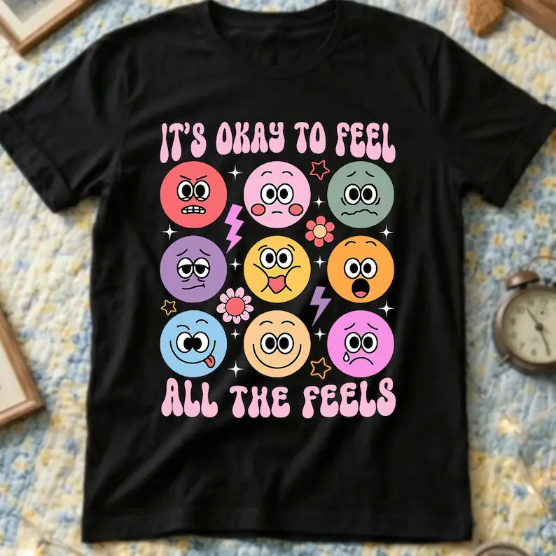 Its Okay Not To Be Okay Mental Health Awareness Gift Comfort Tee For Anxiety Relief Depression Support Emotional Regulation Healing Journey Soft Daily Wear
