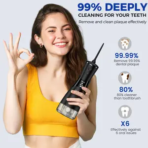 350ML 7-in-1 Cordless Water Flosser,Powerful Oral Irrigator with 5 Pressure Modes and 7 Jet Tips, Ideal Gift for Everyone Christmas Gifts Holiday Gift