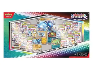 2025 Pokémon Scarlet & Violet Prismatic Evolutions Lucario ex & Tyranitar ex Premium Collection (Sam's Club Exclusive) by StockX