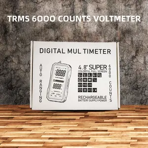 Fully Automatic True RMS (TRMS) 6000 Count Digital Voltmeter - A reliable voltage tester suitable for home, automotive, and industrial applications; a professional electrical tool.