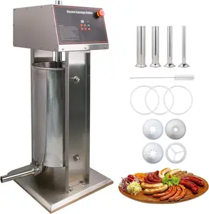 Hakka 30L/66lb Electric Sausage Stuffer Machine, Stainless Steel Sausage Filling Machine with 4 Stuffing Tubes