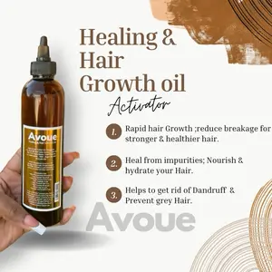 Avoue ‘s Healing and HairGrowth Oil for All types of Hair (2 to 90 years old) for Men and Women. Haircare