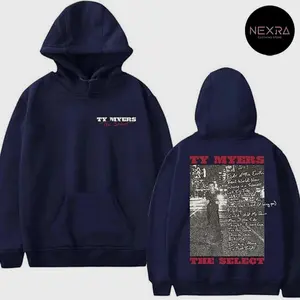 Women's Ty Myers The Select Album Tracklist Graphic Hoodie - Cotton Fabric Fashion Sweatshirt, Casual Street Style Fleece Pullover, Comfy Hooded Everyday Unisex T-Shirt-Inspired Top