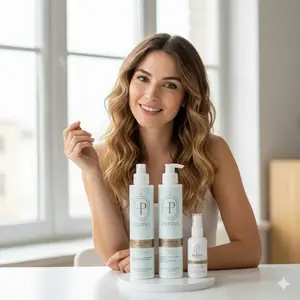 Pierina's Bio Hair Growth Bundle Repair & Nourish Shampoo Conditioner Biotin Tonic Hydrating Moisturizing Haircare for Stronger Radiant Hair Hydrate Moisture Nourishing Restore