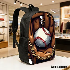 Baseball Backpack, Lightweight Unisex Hiking Backpacks with Adjustable Shoulder Straps, Side Pockets, Compartments & Waterproof Exterior – Sporty Casual, Urban Street Bag for Daily Use, Commuting, Sporty Casual Backpacks