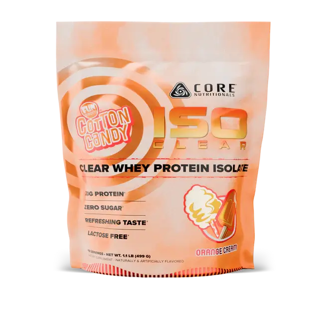 Core Nutrition Pure Whey Protein Powder - Cotton Candy Flavor, Fitness Protein Nutrition Supplement, Dietary Meal Replacement Drink