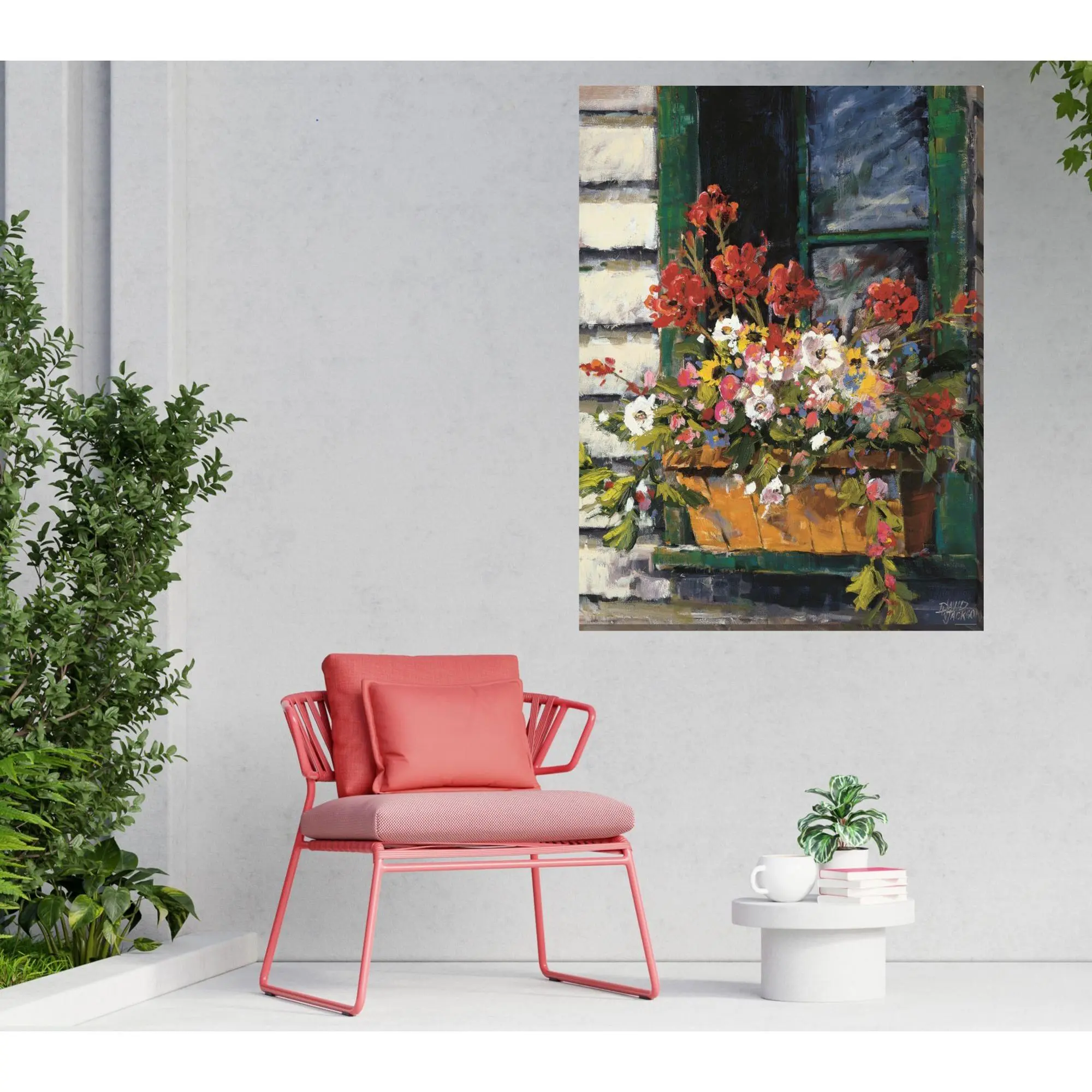 West of the Wind Window Of Color Outdoor CanvasArt 30x40