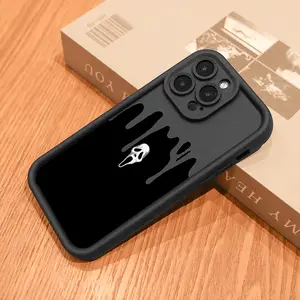 Scream Ghostface Dripping Art Phone Case| Horror Movie-Inspired, Drop-Resistant Protection| Fits iPhone 14/15 Series