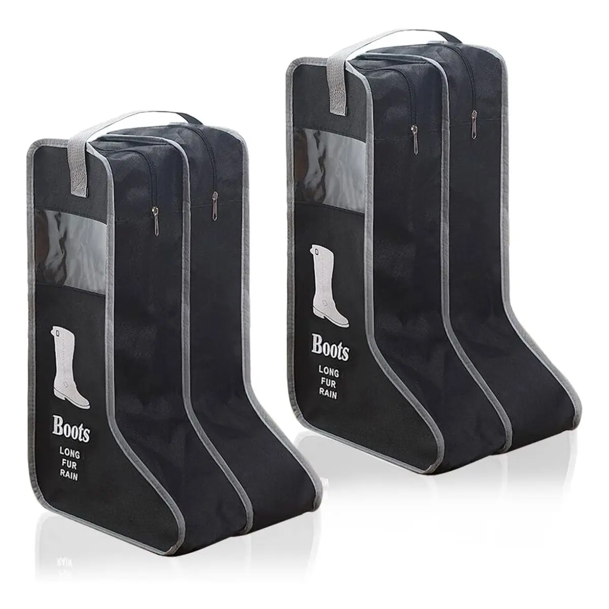 2 Pack Large Shoe Storage Bags – Portable Travel Boot Bags with Dustproof Protection