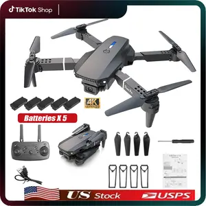 E88 Dual Camera Drone with Screen, WiFi FPV Double Folding RC Quadcopter Altitude Hold, Remote Control Toy For Beginners, Ideal Men's Gift For Outdoor Fun, Great For Christmas, Halloween, And Thanksgiving Springtok