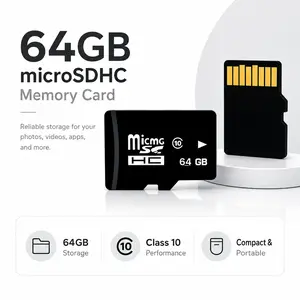 High-Speed Micro SDXC Memory Card (SDSQUA4-064G-GN6MN, 64GB/128GB, C10, No Adapter) - MicroSD Interface, Flash Digital Recording, for CCTV Cameras, Dash Cams, <1 Year Warranty>