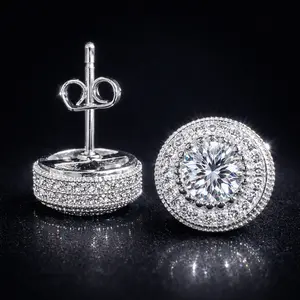 Simulated Diamond Stud Earrings