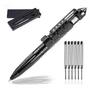 Multi-Functional Pen with Tungsten Steel Tip, 6 Ink Refills, Durable Writing Tool for Professional Use