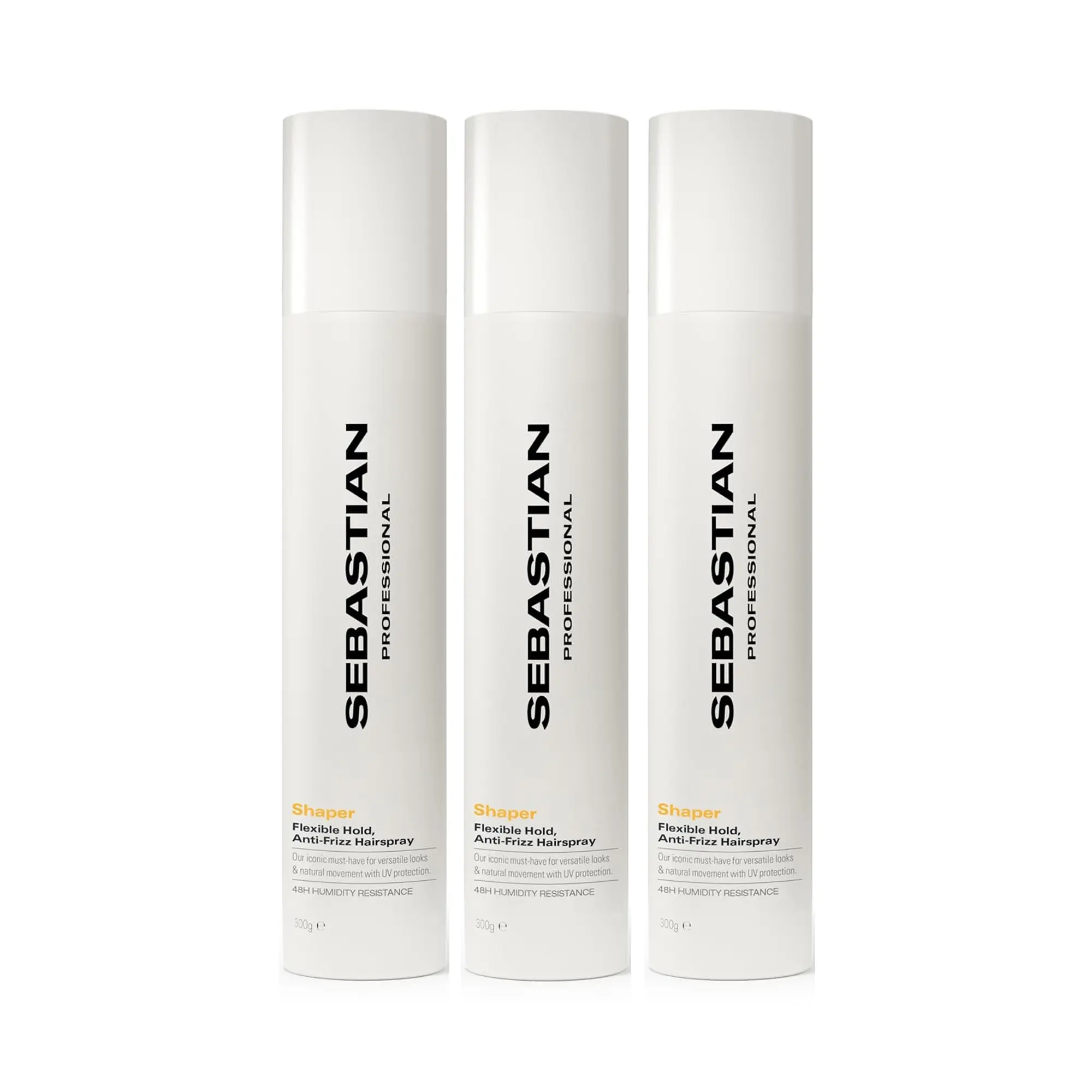 Sebastian Shaper 3-Pack Brushable Hairspray Lightweight Flexible Control for All Hair Types