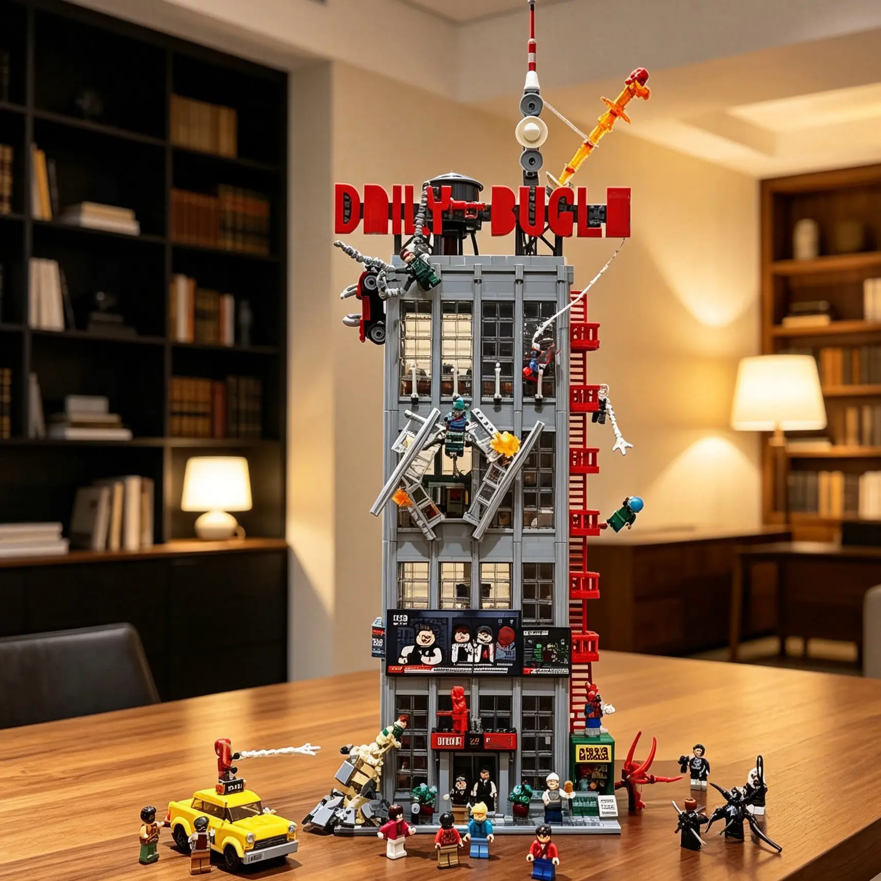3770 Pieces, 32 in High Building Toy for Adults - Display as Office or Book Shelf Decor - Gift Idea for Christmas.