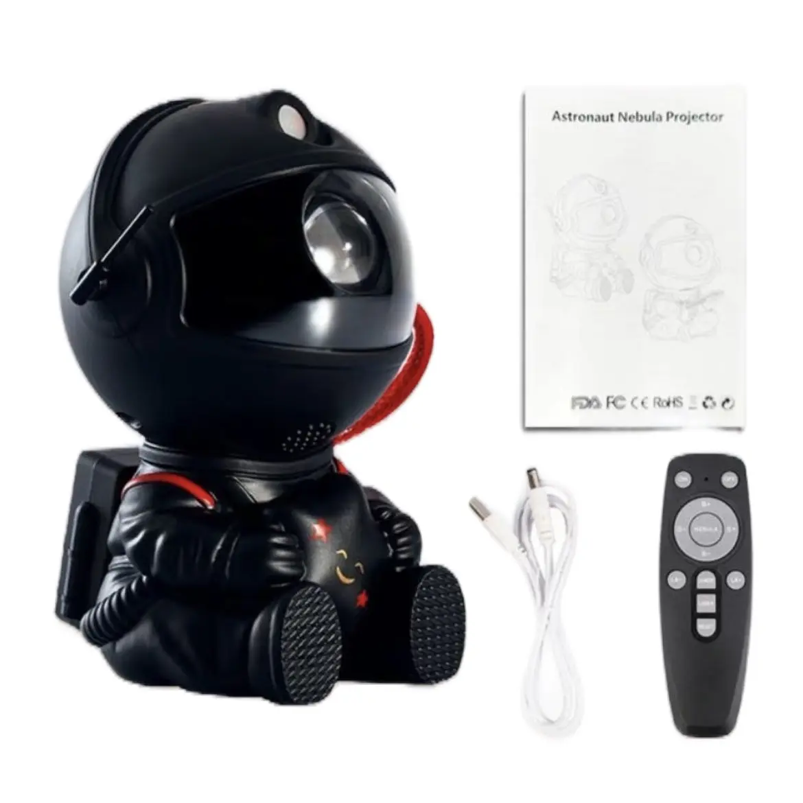 USB Powered Astronaut Nebula Projector Night Light for Starry Sky and Galaxy Projection