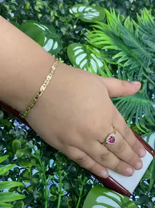 10K Gold Kids Heart Ring CZ