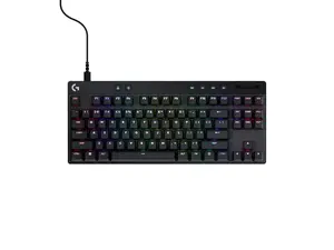 Logitech G PRO X TKL RAPID Tenkeyless Wired Gaming Keyboard With Magnetic Analog Switches, Rapid Trigger Mode, Adjustable Actuation, and Customizable RGB Lighting, Black - Cable Connectivity - USB Typ