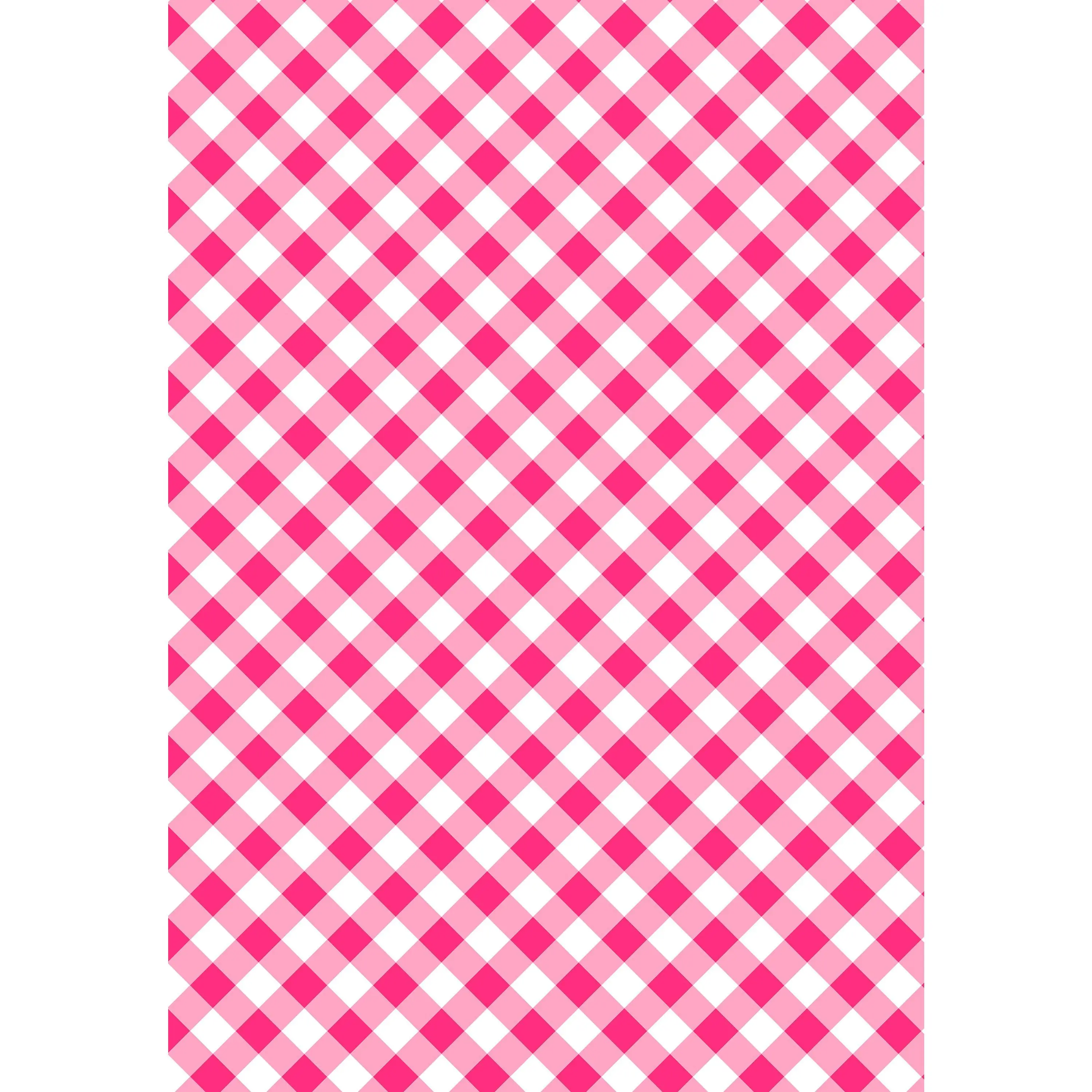 Wrapping Paper: Diagonal Hot Pink Gingham {Gift Wrap, Birthday, Holiday, Christmas}