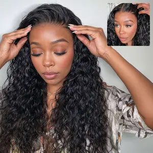 250% Density Megalook 13x6 Upgrade Skin Meleted HD Lace Water Wave Glueless Transparent Lace Front Wigs Pre-everything Put on Go Wig Natural Hairline Beginner Friendly #Summervibes
