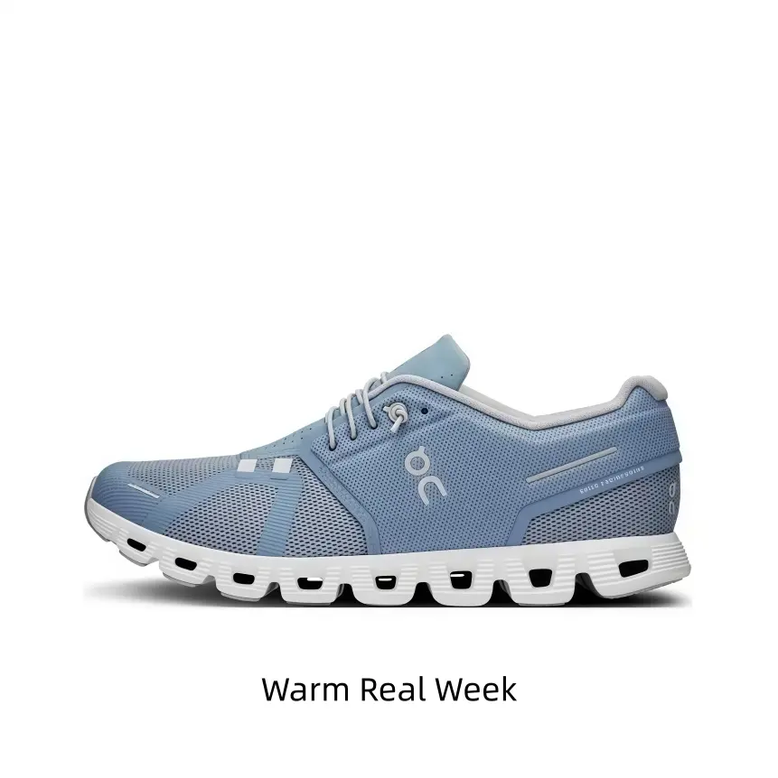 Lightweight shock-absorbing running shoes refreshing light blue design great for morning jog work commute relaxed outdoor daily walking